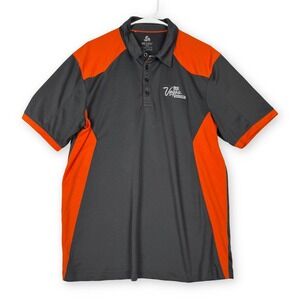 Biz Collection Biz Cool Mens XL Grey Orange Las Vegas Ballpark Polo Shirt P705MS